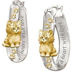 - Gold/silver kitten hoops